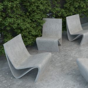 concrete chair