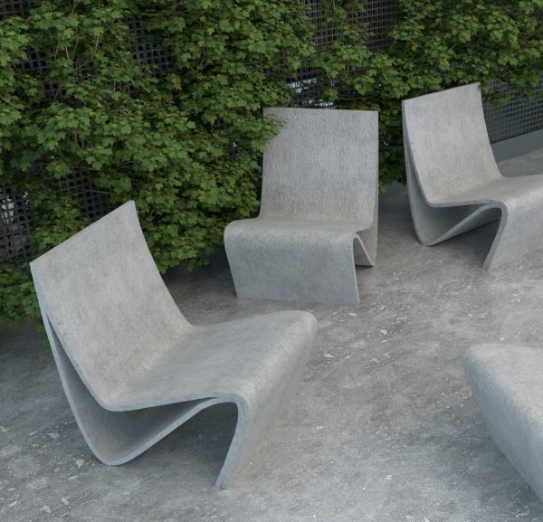 concrete chair