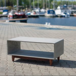 concrete TV table